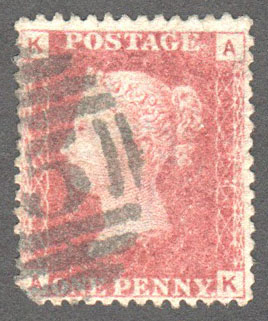 Great Britain Scott 33 Used Plate 74 - AK - Click Image to Close